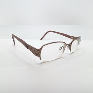 Estrella 118 Brown Oval Half-Rim Sunglasses Frames Only